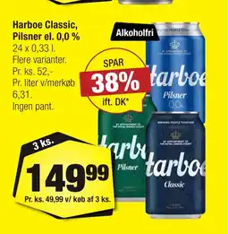 Calle Harboe Classic, Pilsner el. 0,0 % erbjuda
