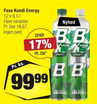 Calle Faxe Kondi Energy erbjuda
