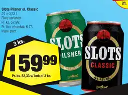 Calle Slots Pilsner el. Classic erbjuda