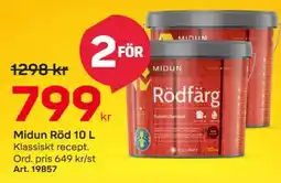 Byggmax MIDUN Röd 10 L erbjuda