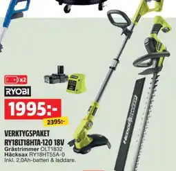 Bauhaus VERKTYGSPAKET RY18LT18HTA-120 18V erbjuda