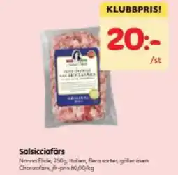 Hemköp Salsicciafärs erbjuda