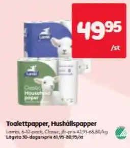 Hemköp Toalettpaper, Hushallspaper erbjuda