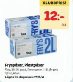 Hemköp Fryspåsar, Plastpåsar erbjuda