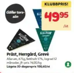 Hemköp Präst, Herrgård, Grevé erbjuda