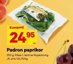 City Gross Padron paprikor erbjuda