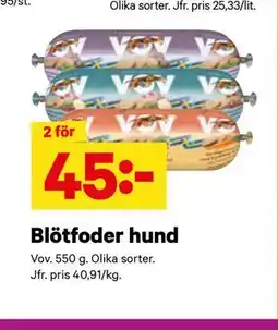 City Gross Blötfoder hund erbjuda