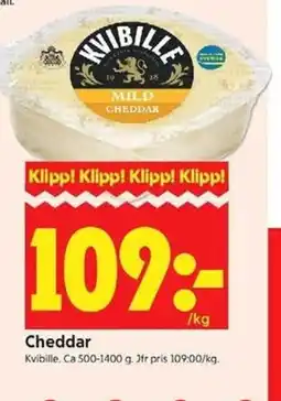 ICA Kvantum Kvibille Cheddar erbjuda