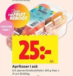 ICA Kvantum Ica Aprikoser i ask erbjuda
