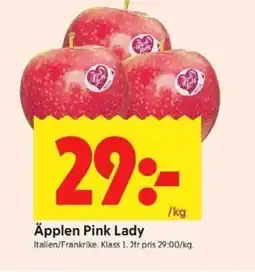 ICA Kvantum Äpplen Pink Lady erbjuda