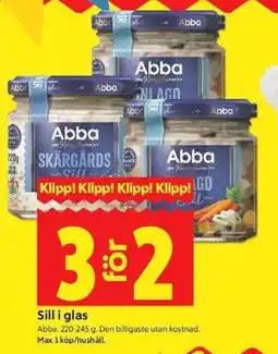 ICA Kvantum Abba Sill i glas erbjuda