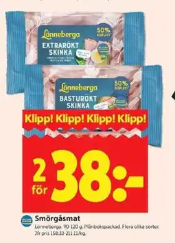 ICA Kvantum Lönneberga Smörgåsmat erbjuda