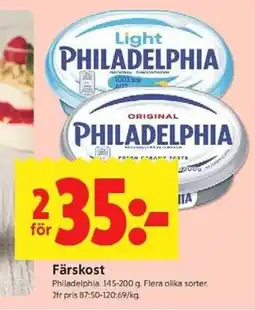 ICA Kvantum Philadelphia Färskost erbjuda