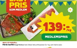 Coop Färsk laxfilé erbjuda