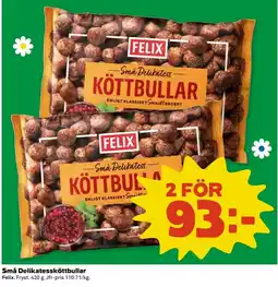 Coop Felix Små Delikatessköttbullar erbjuda