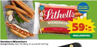 Coop Varmkorv/Wienerkorv erbjuda