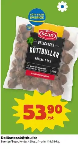 Coop Scan Delikatessköttbullar erbjuda