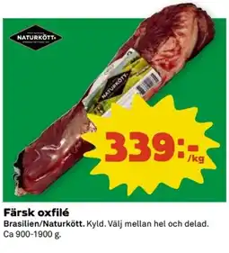 Coop Färsk oxfilé erbjuda