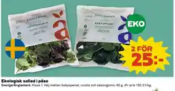 Coop Ekologisk sallad i påse erbjuda