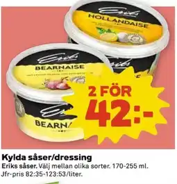 Coop Eriks såser Kylda såser/dressing erbjuda