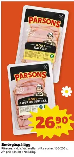 Coop Pärsons Smörgåspålägg erbjuda