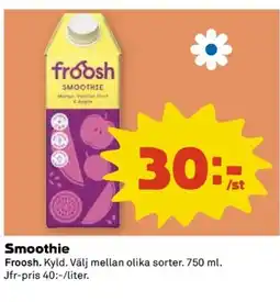 Coop Froosh Smoothie erbjuda
