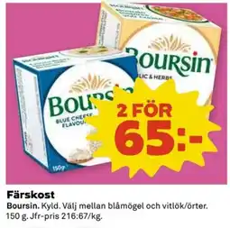 Coop Boursin Färskost erbjuda