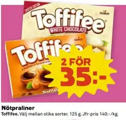Coop Toffifee Nötpraliner erbjuda