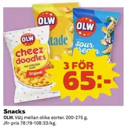 Coop OLW Snacks erbjuda
