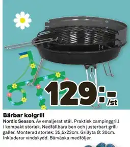 Coop Bärbar kolgrill erbjuda