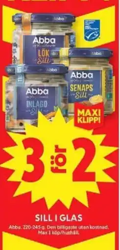 ICA Maxi Abba Sill i glas erbjuda