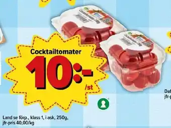 Östenssons Land se förp Cocktailtomater 250g erbjuda