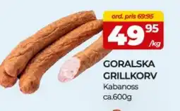 Matrix Butikerna Goralska grillkorv erbjuda