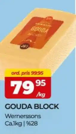 Matrix Butikerna Wernerssons Gouda block erbjuda