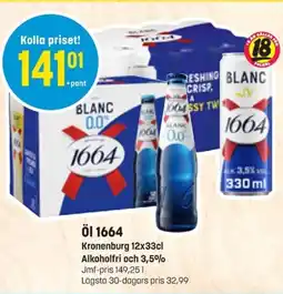 Eurocash Öl 1664 Kronenburg erbjuda
