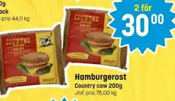 Eurocash Country cow Hamburgerost erbjuda