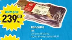 Eurocash PIK Pancetta erbjuda