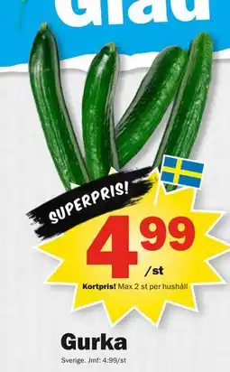 Pekås Gurka, Medlemspris erbjuda