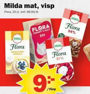 Pekås Milda mat, visp erbjuda