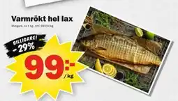 Pekås Varmrökt hel lax erbjuda
