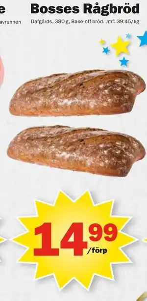 Pekås Bosses Rågbröd erbjuda