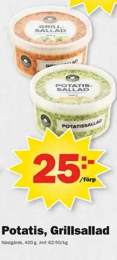 Pekås Potatis, Grillsallad erbjuda