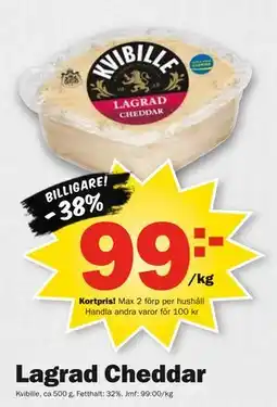 Pekås Lagrad Cheddar, Medlemspris erbjuda