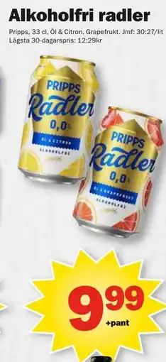Pekås Alkoholfri radler erbjuda