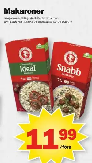 Pekås Makaroner erbjuda