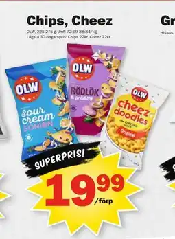 Pekås Chips, Cheez erbjuda