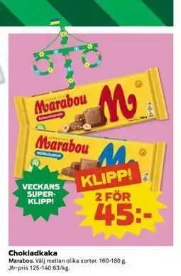 Coop Daglivs Chokladkaka erbjuda