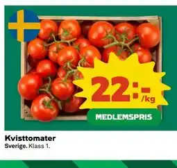 Coop Daglivs Kvisttomater, Medlemspris erbjuda