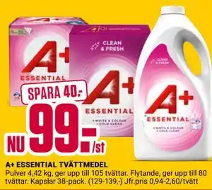 ÖoB A+ ESSENTIAL TVÄTTMEDEL erbjuda