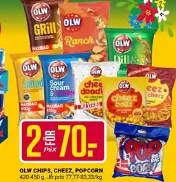ÖoB OLW CHIPS, CHEEZ, POPCORN erbjuda